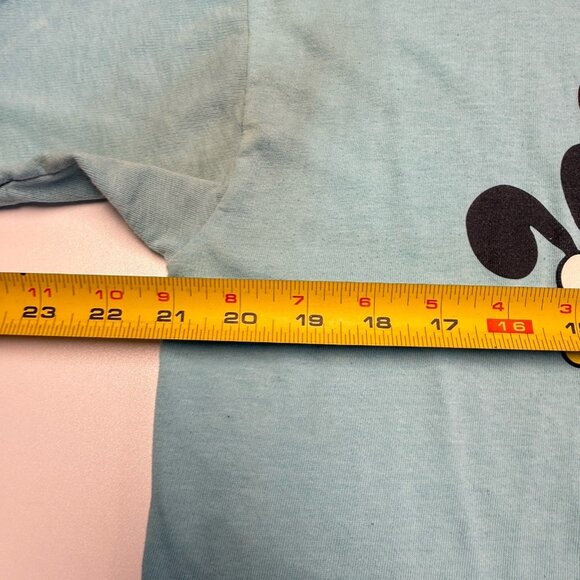 Vintage Garfield Cartoon T Shirt Adult Large 21x24.5 Blue Gimme Coffee - Picture 13 of 14